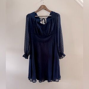 Belle Poque Elegant Retro Swiss Dot Dress Size 2X NWT